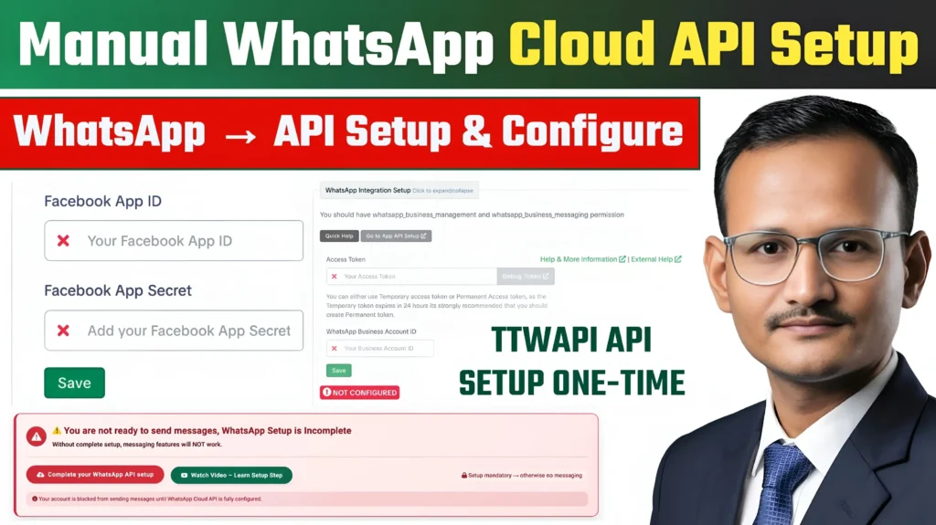 Manual WhatsApp API Setup | TTWAPI – WhatsApp API Platform For Automation
